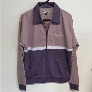 Bogey boys tracksuit jacket lavender mens size small